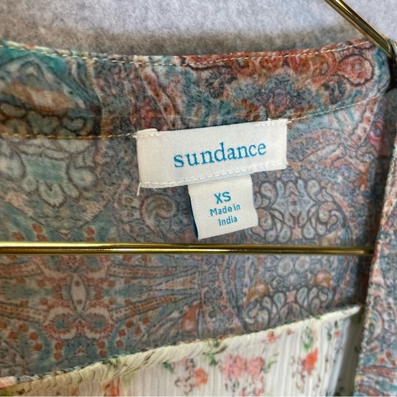 Sundance Cupro Kimono Floral Cottagecore Patchwork Sheer Cardigan - Picture 3 of 6